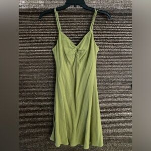 Flowy green dress cute strappy back